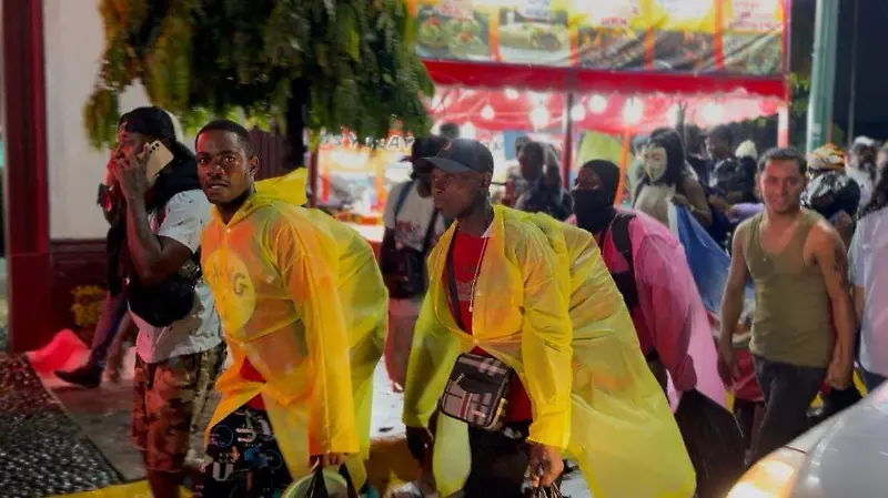 Haitianos en Tapachula